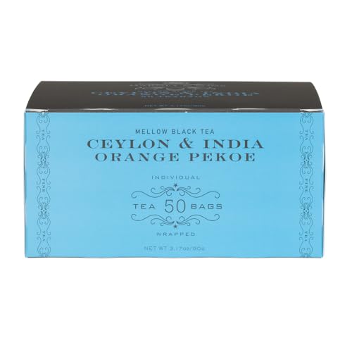 Cup of Harney and Sons Orange Pekoe ready to enjoy with a mellow finish