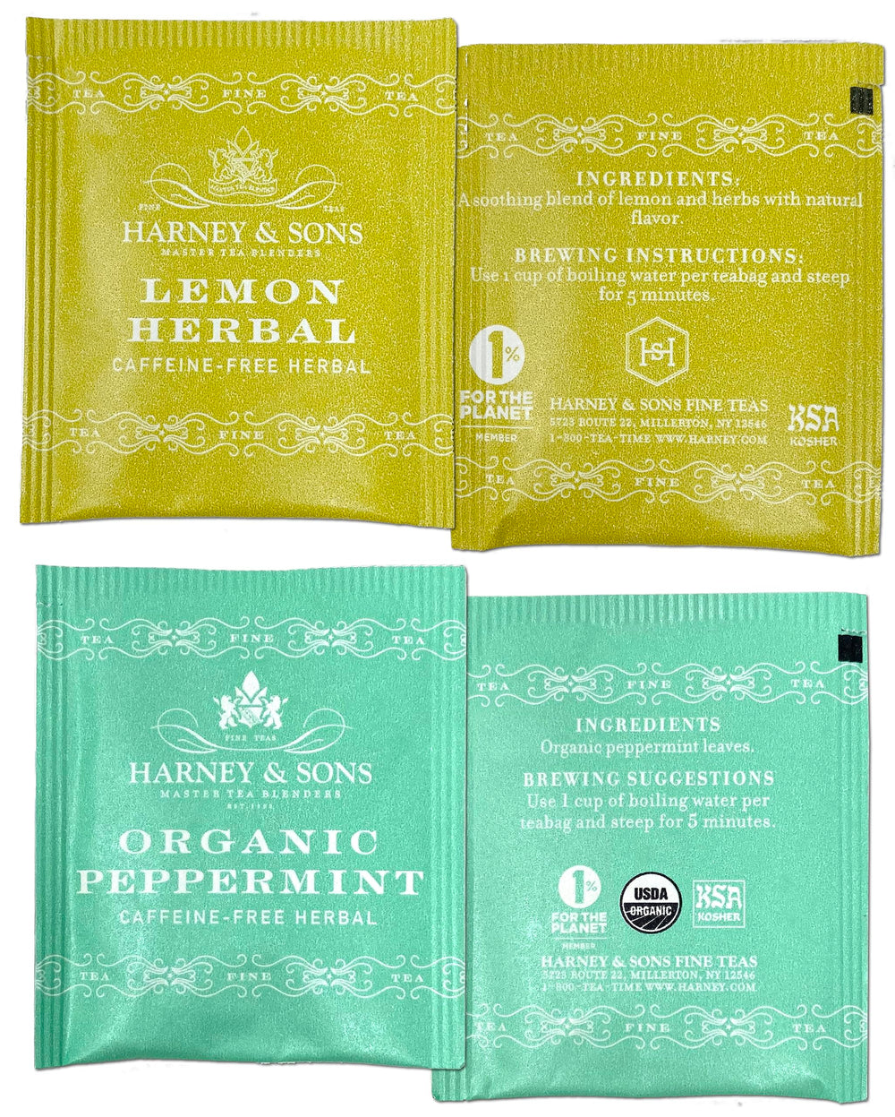 Harney & Sons Organic Rooibos tea bags for warm comfort.