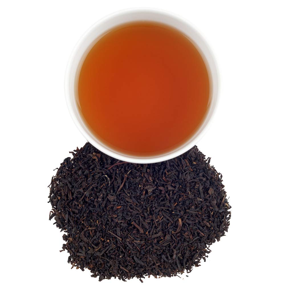 Harney & Sons Paris Black Tea cup steaming reveals vanilla caramel aroma and bergamot lift.
