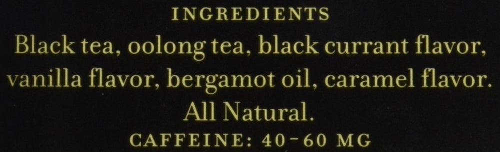 Harney & Sons Paris bergamot aroma close-up, showcasing fruity vanilla and caramel notes.