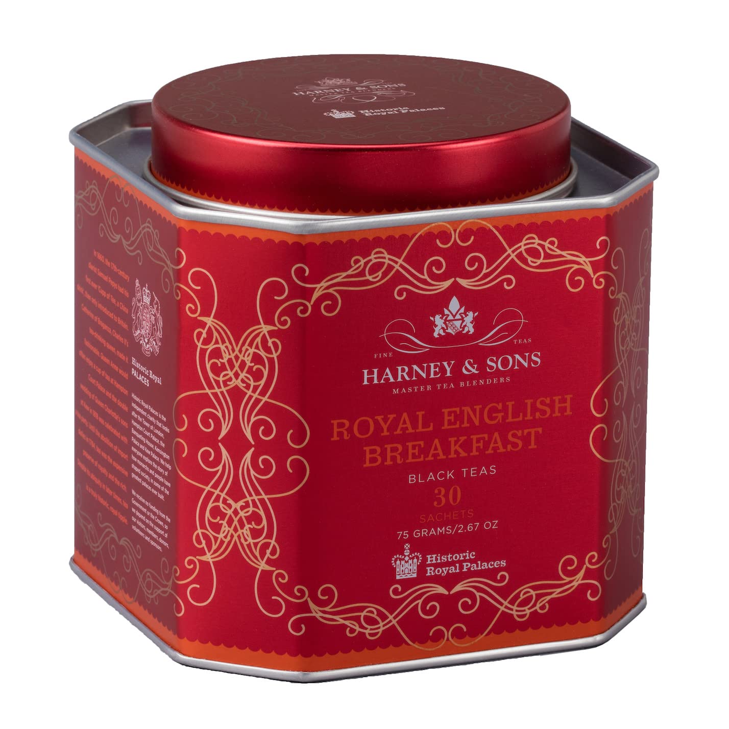 Harney and Sons Royal English Breakfast cup, rich brew ready fast