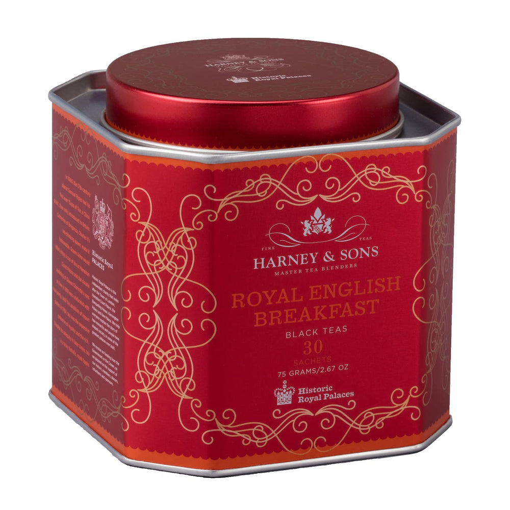 Harney and Sons Royal English Breakfast cup, rich brew ready fast