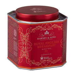 Harney and Sons Royal English Breakfast cup, rich brew ready fast