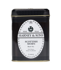 Harney & Sons Scottish Morn loose tea in tin, bold flavor great with milk.