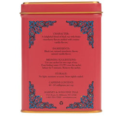 Harney & Sons Strawberry Vanilla iced tea glass for a refreshing sip