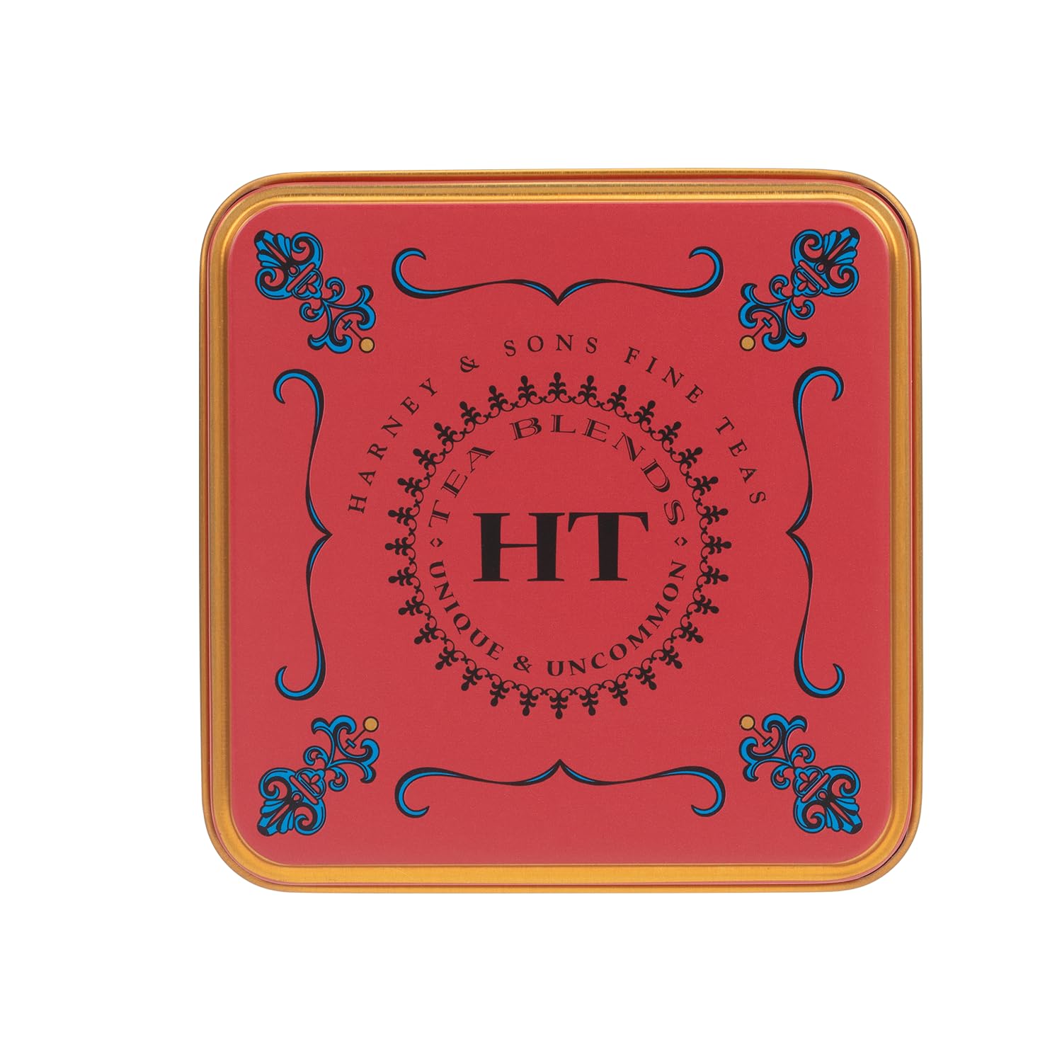 Harney & Sons Strawberry Vanilla tea label highlighting ingredients