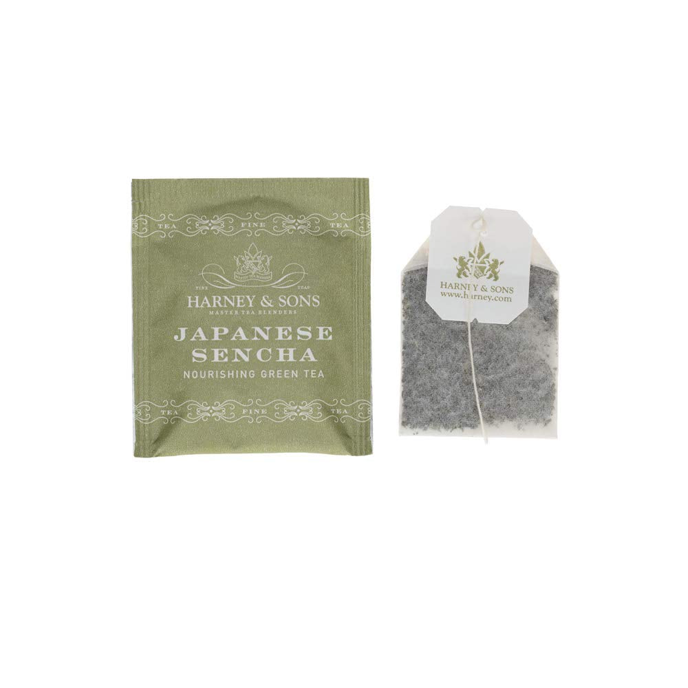 A cup of Harney & Sons Japanese Sencha ready to sip.