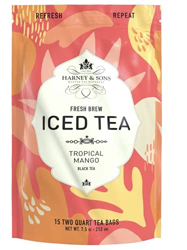 Harney & Sons Tropical Mango pitcher setup inviting for family gatherings