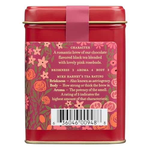 Brewing Harney & Sons Valentine's Tea yields a fragrant cup.