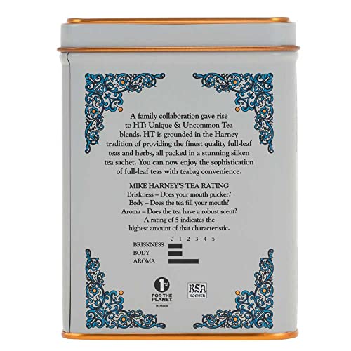 Harney & Sons Vanilla Comoro sachets pack ready for a relaxing cup.