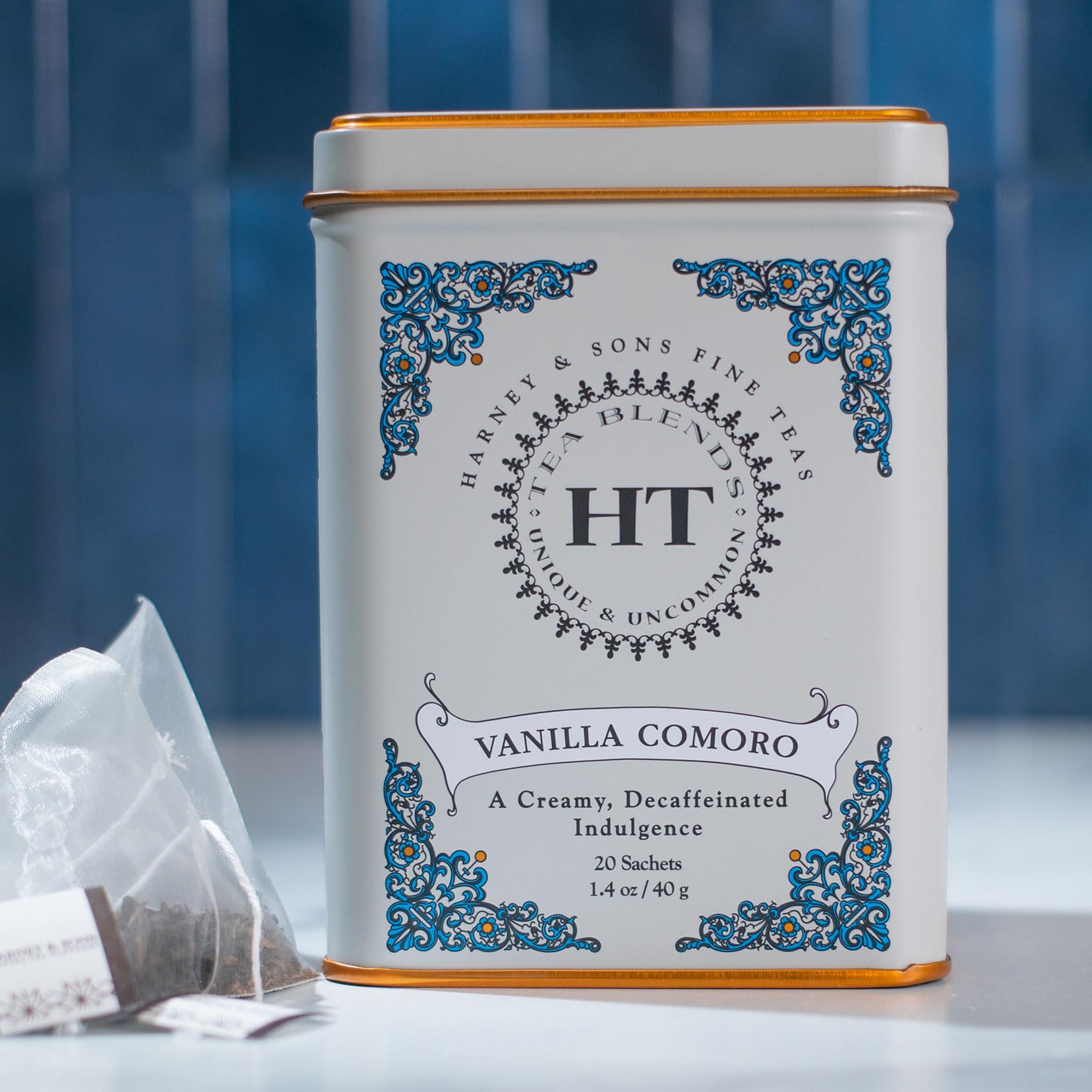 Harney & Sons Vanilla Comoro tea aroma inviting calm moments.