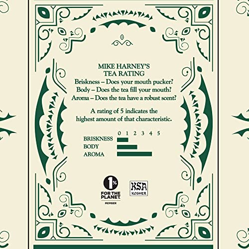 Steaming cup of Harney & Sons White Christmas tea offers a cozy winter treat.