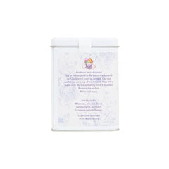 Closeup of Harney & Sons white tea sachets with delicate almond, vanilla, lavender notes.