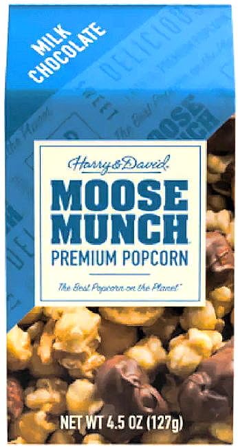Caramel popcorn by Harry & David, balanced sweet and savory