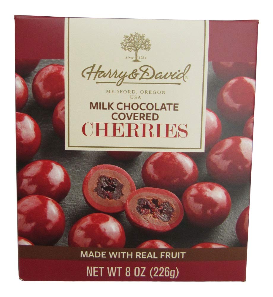 Harry & David milk chocolate covered cherries ideal for gifting and sharing.