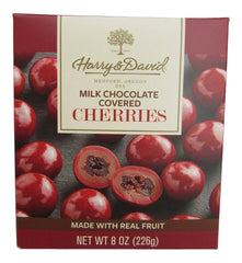 Harry & David milk chocolate covered cherries ideal for gifting and sharing.