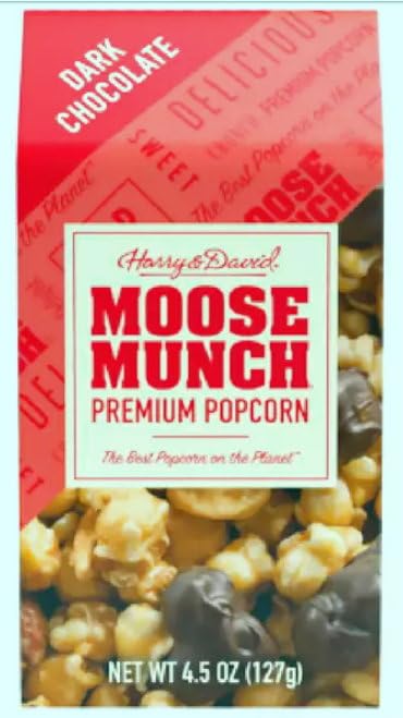 Recipe card included with Harry & David gourmet popcorn
