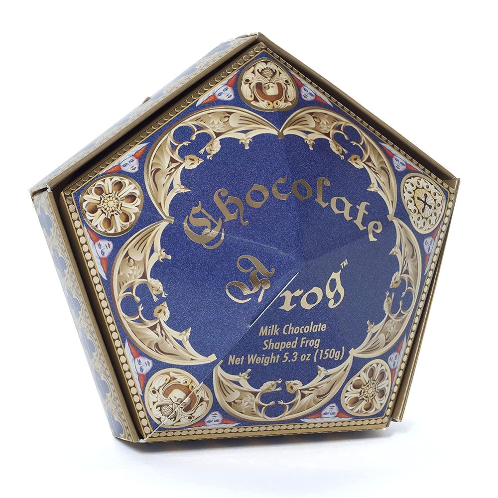 Harry Potter Chocolate Frog packaging Honeydukes-inspired design for collectors.