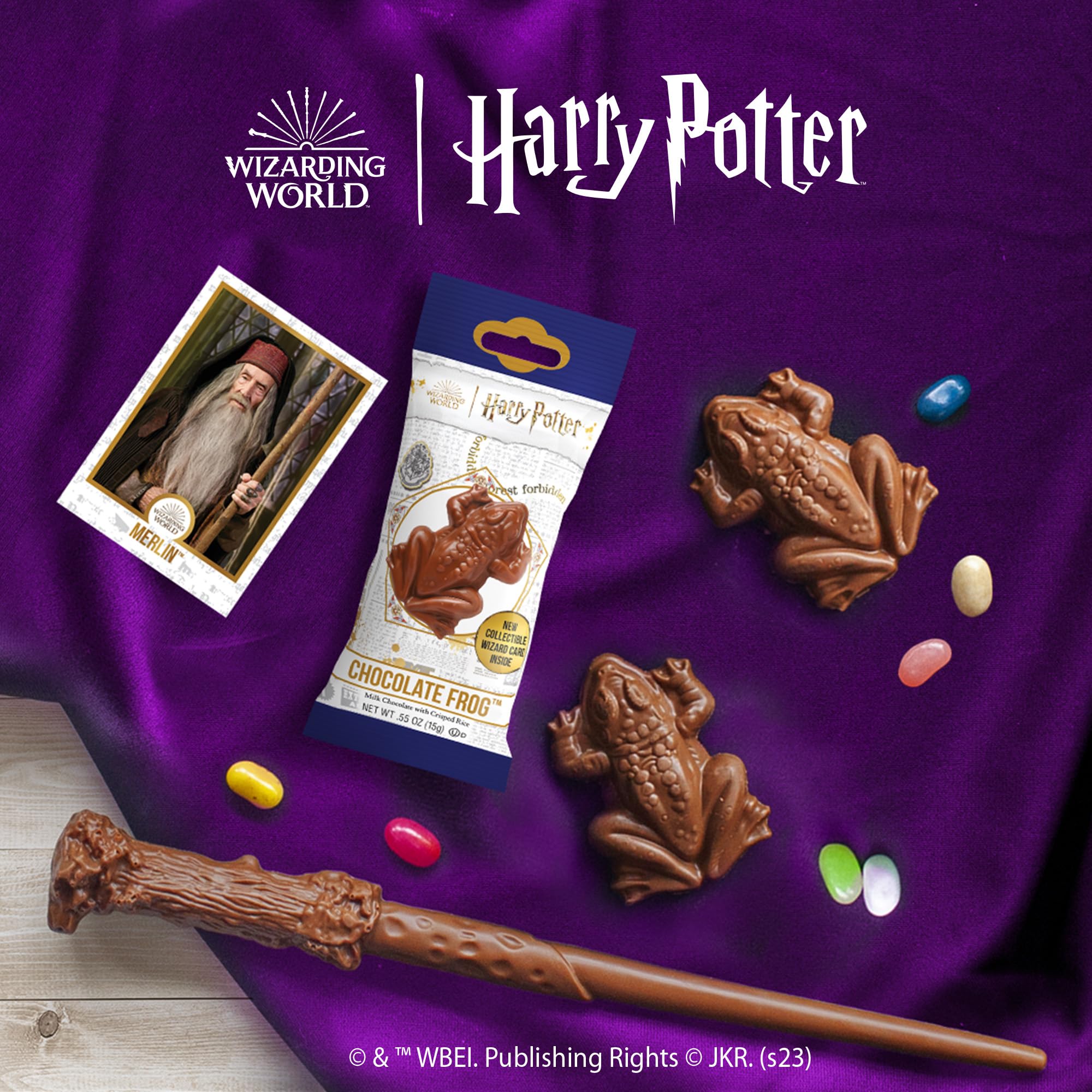 Harry Potter Chocolate Frog packaging details highlight two-pack value.