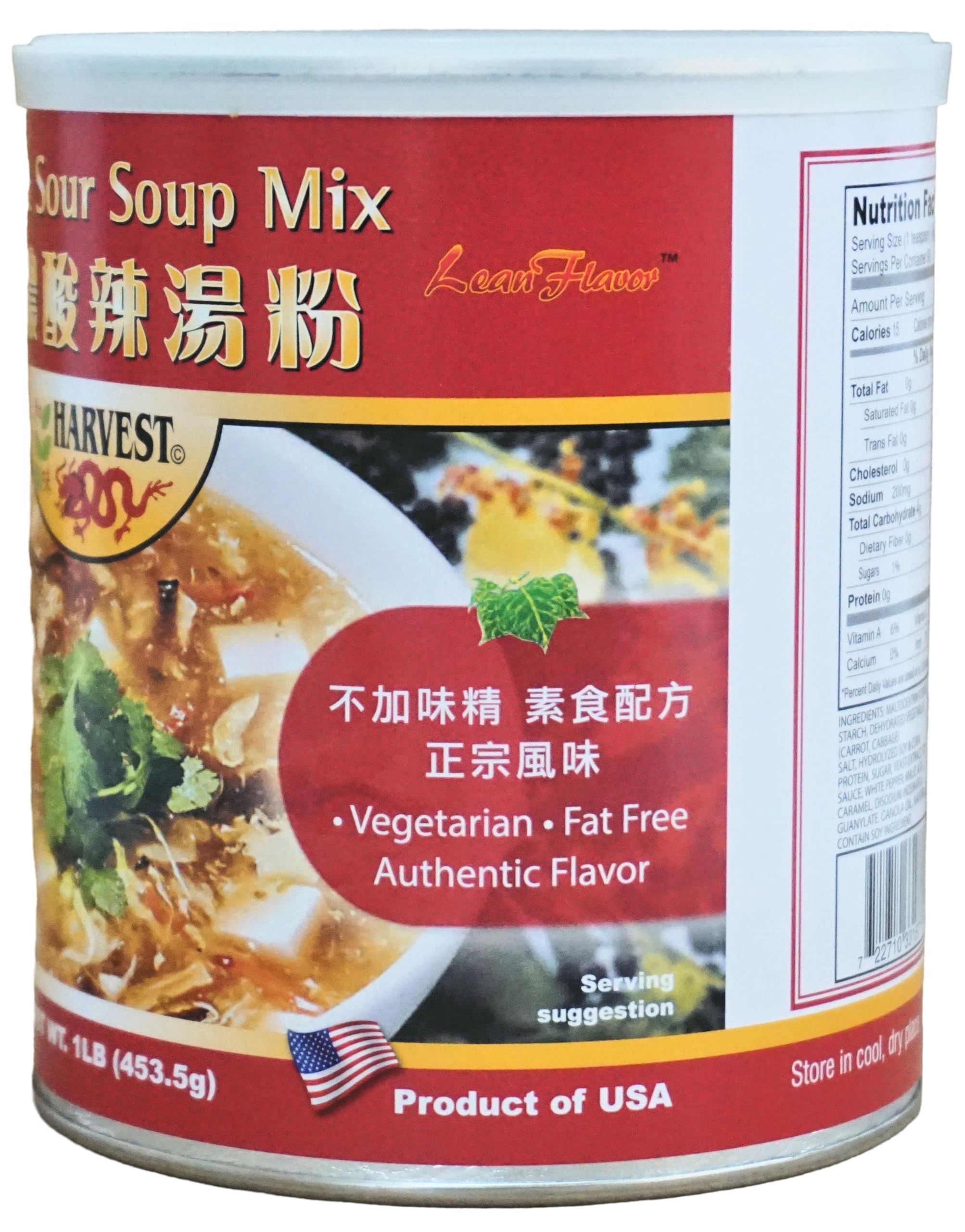 Steaming bowl of Harvest 2000 Hot and Sour Soup ready in minutes