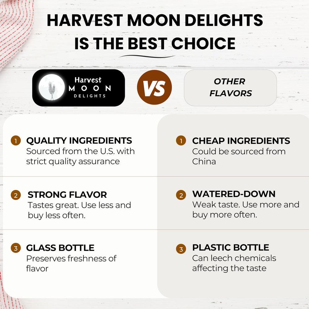 Harvest Moon Delights cotton candy flavoring in a glass for beverages