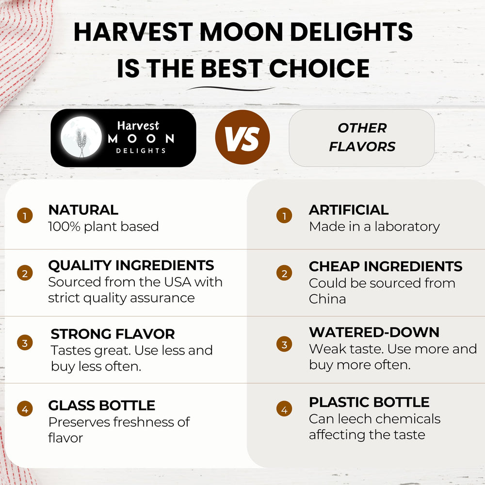 Packaging shows no artificial ingredients from Harvest Moon Delights