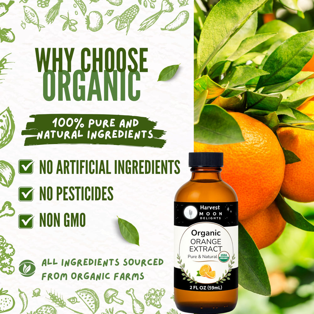 Orange extract enriching cakes with vibrant, true orange notes by Harvest Moon Delights