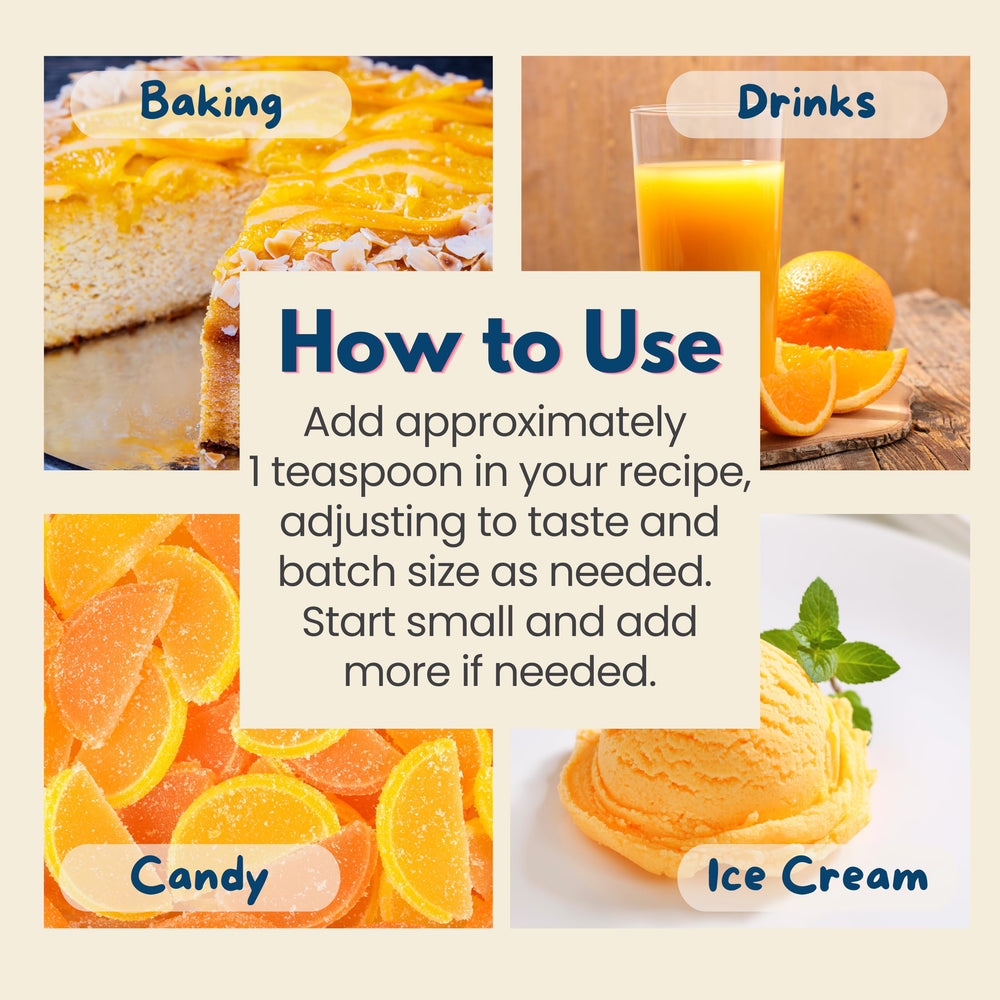Drop Harvest Moon Delights orange extract into drinks for crisp orange notes