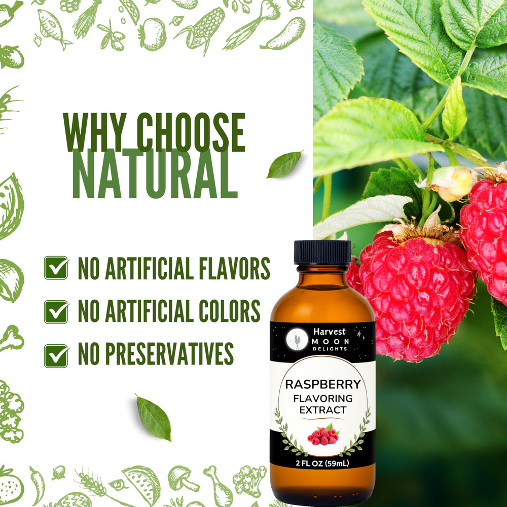 Creamy ice cream swirled with Harvest Moon Delights raspberry flavoring