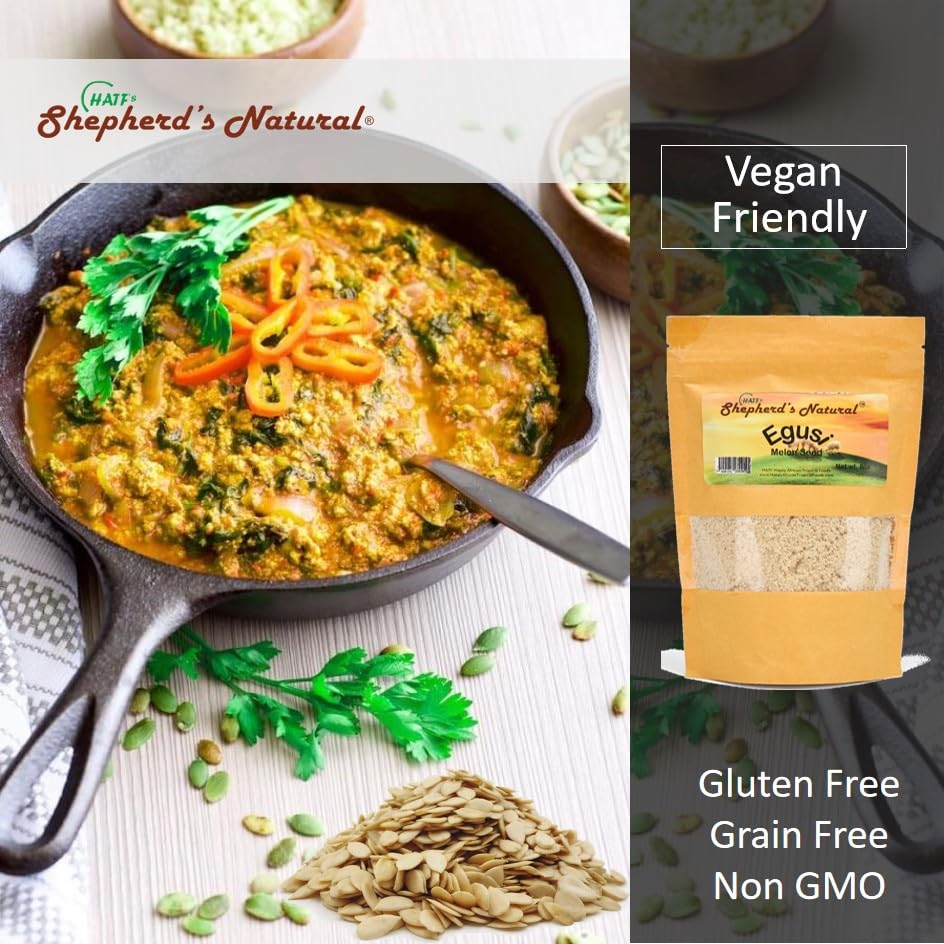 Hatf's Egusi powder is sand-free for smooth soups and stews.
