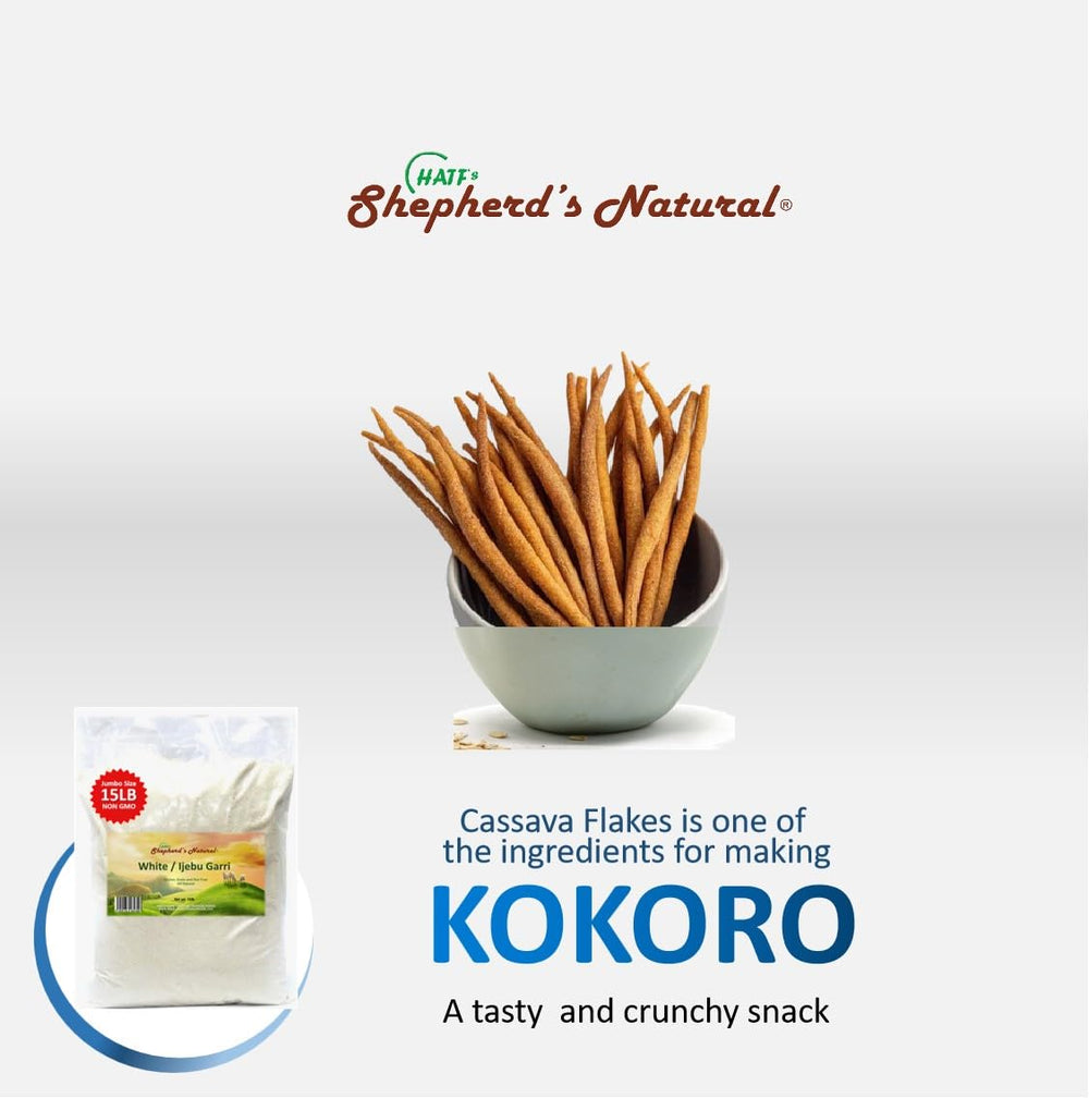 Hatf's garri served in a bowl to taste authentic flavor
