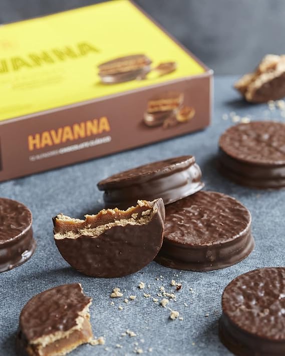 Havanna Alfajores Argentinos gift box on display, great for celebrations