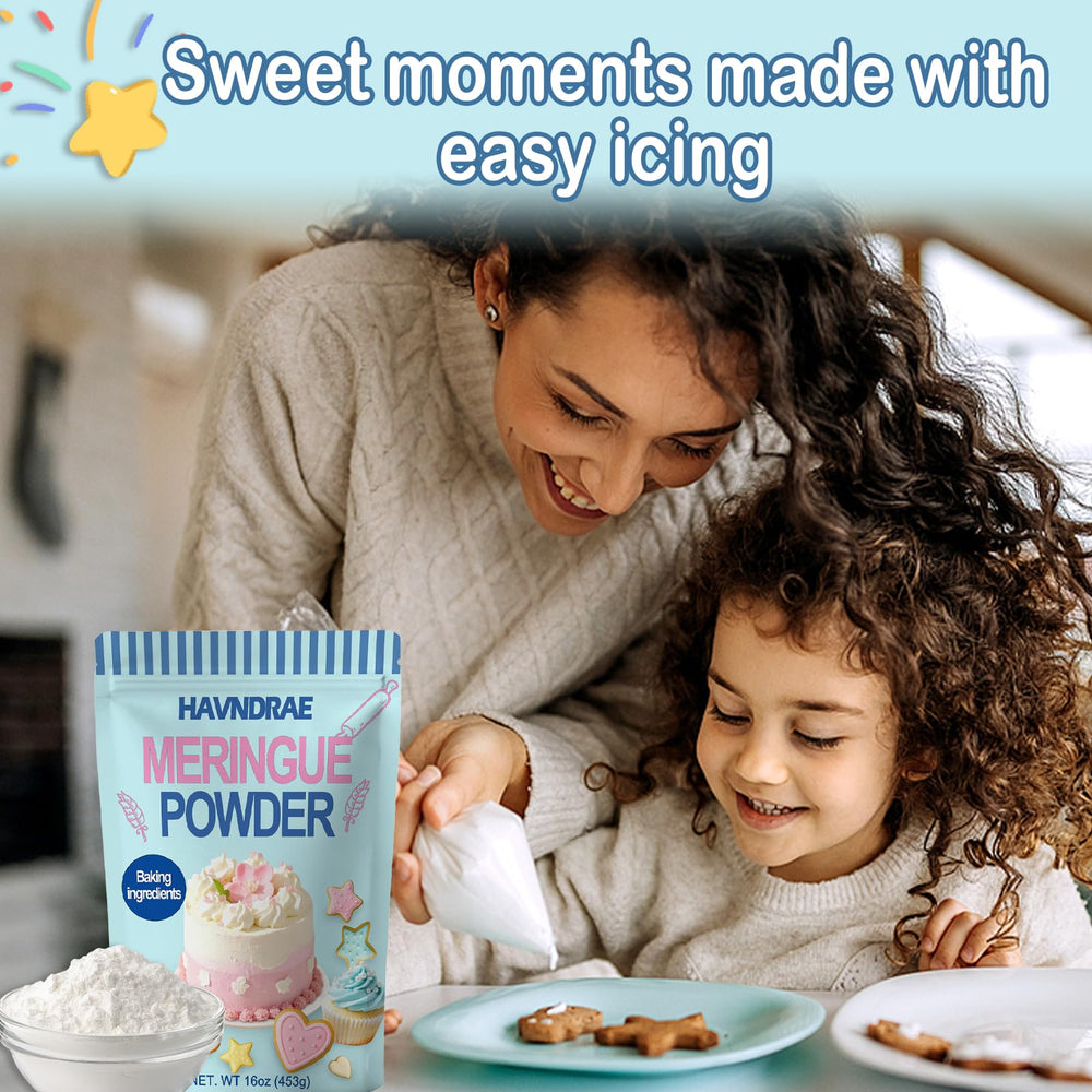 Gluten free HAVNDRAE meringue powder for home bakers.