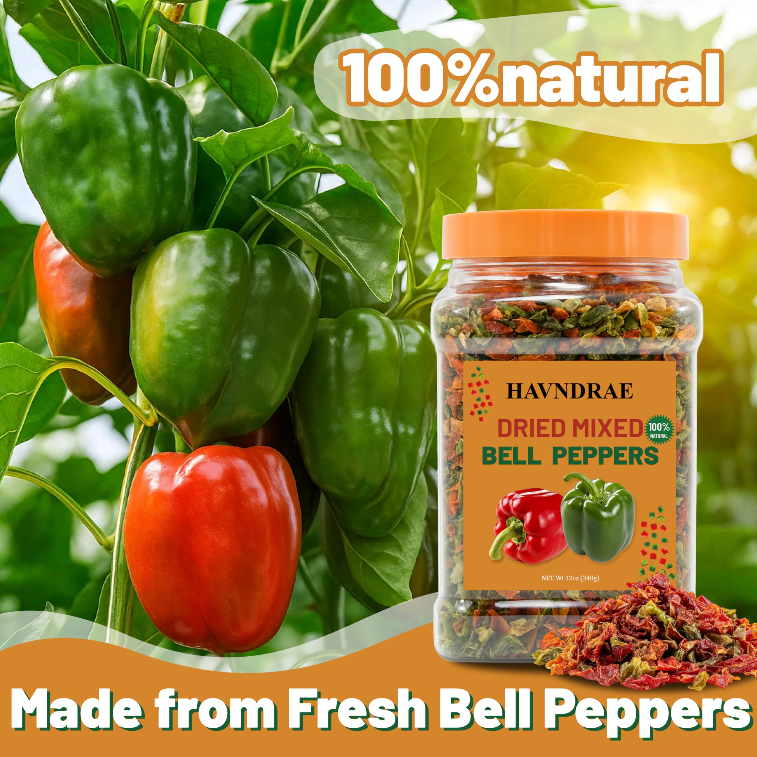 HAVNDRAE ramen bowl with bell peppers mix for quick seasoning