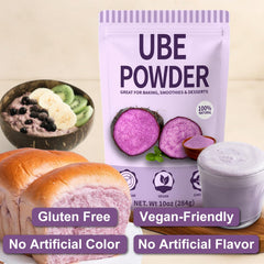 HAVNDRAE ube powder in resealable pouch preserves freshness after opening.