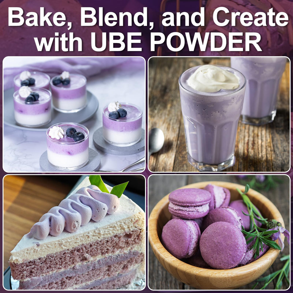 HAVNDRAE ube powder blends into smoothies and drinks for color and fiber.