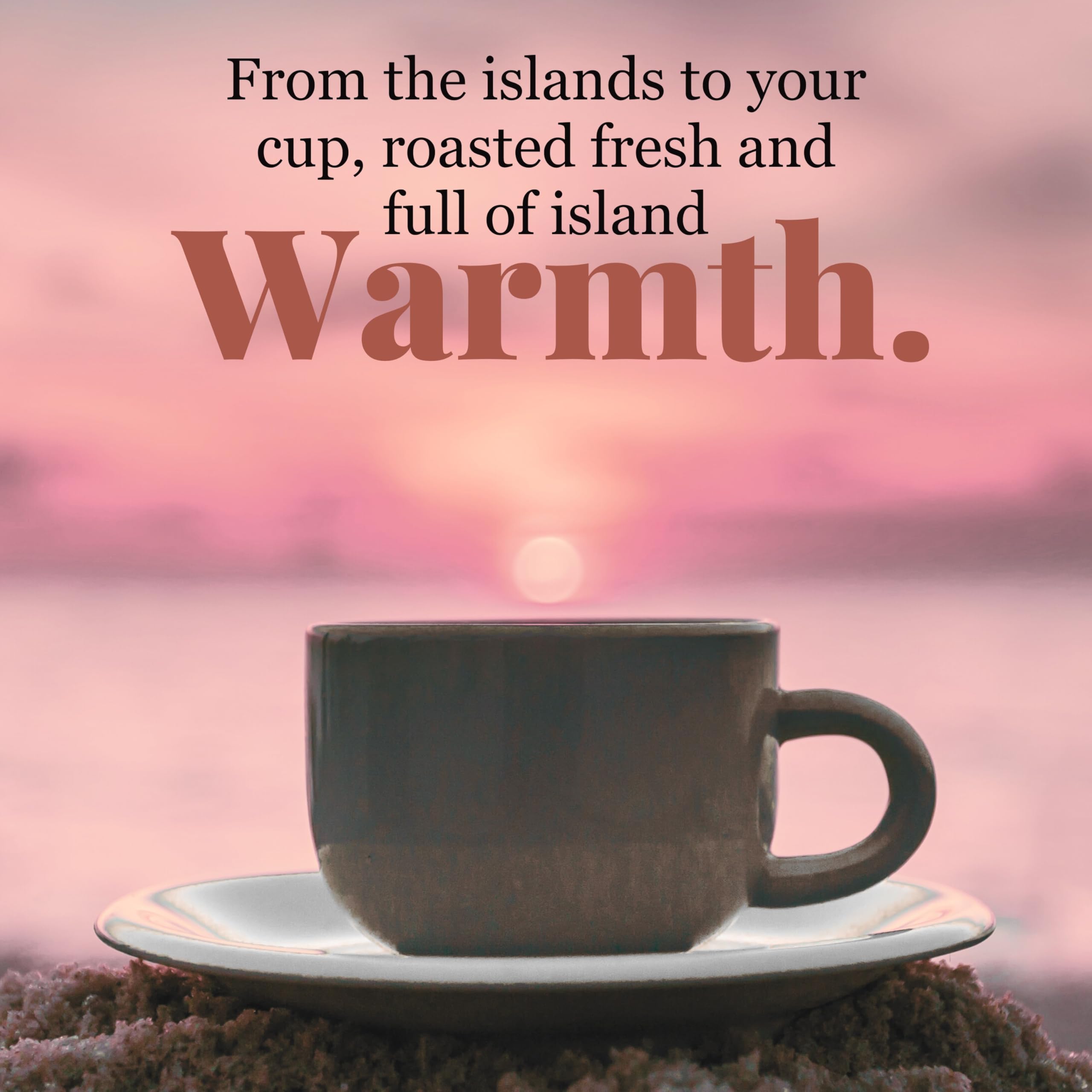 Hawaiian Isles vacuum-sealed bag promises roast-to-cup freshness.