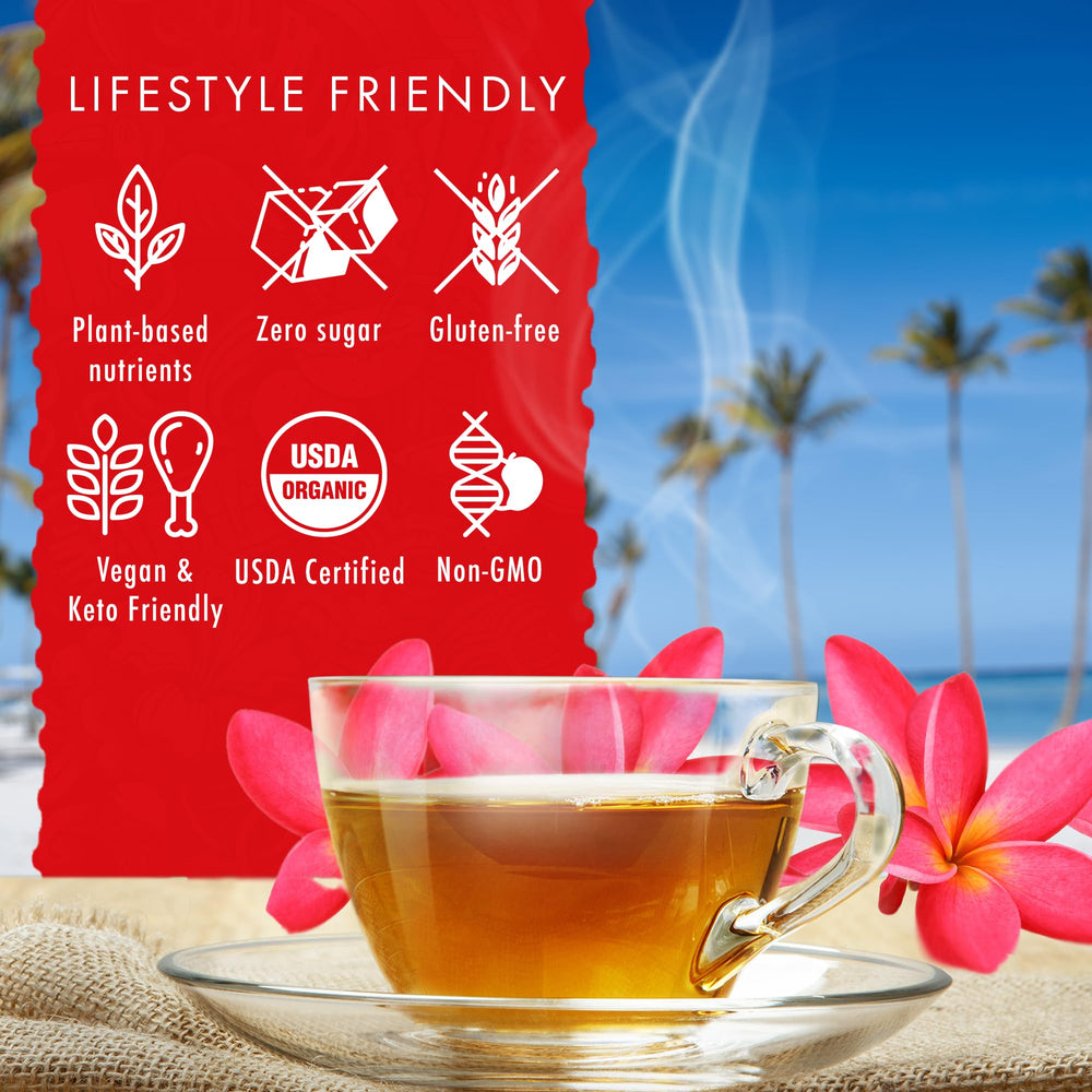 Gift set of Hawaiian Natural Tea Hibiscus Bliss ideal for tea lovers