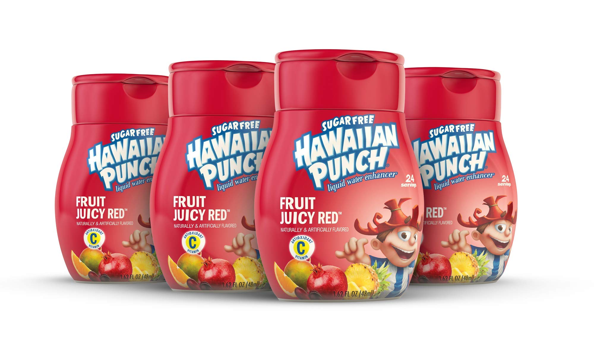 Hawaiian Punch Fruit Juicy Red bottle for refreshing hydration.