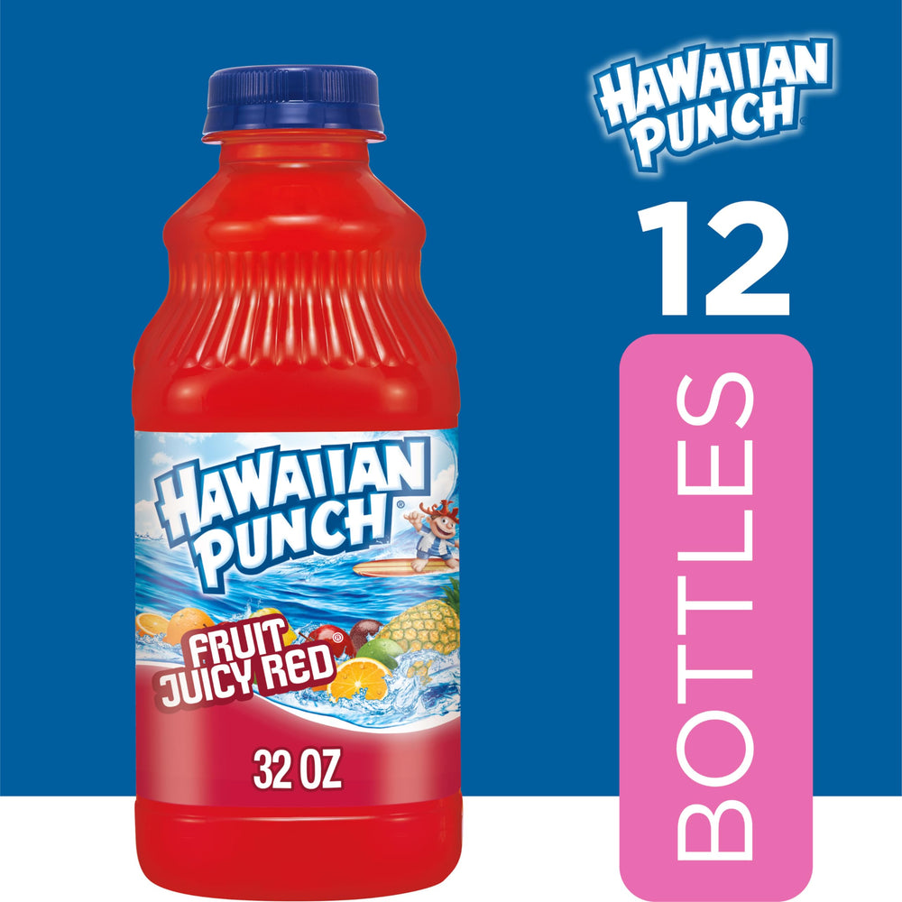 Hawaiian Punch Green Berry Rush bottle for family gatherings.