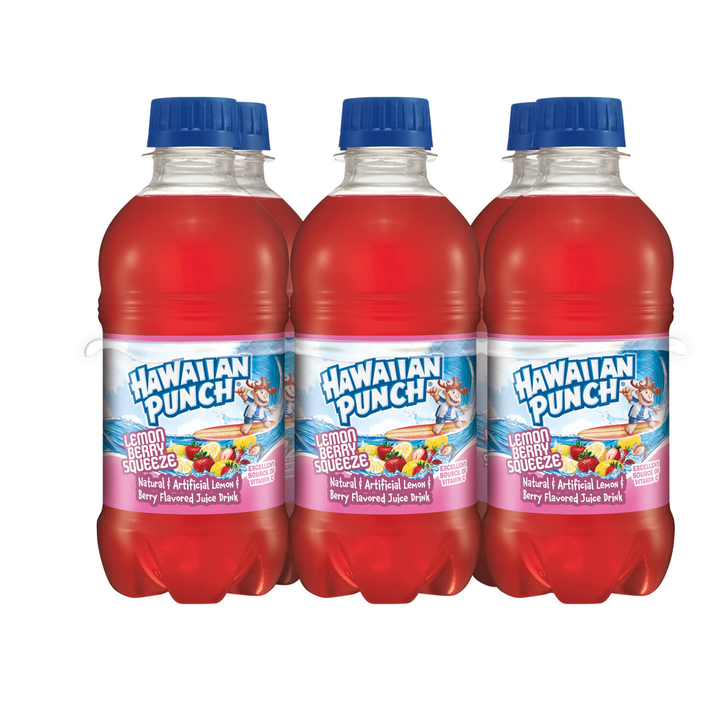 Chilled Hawaiian Punch Lemon Berry Squeeze in a lunch cooler.