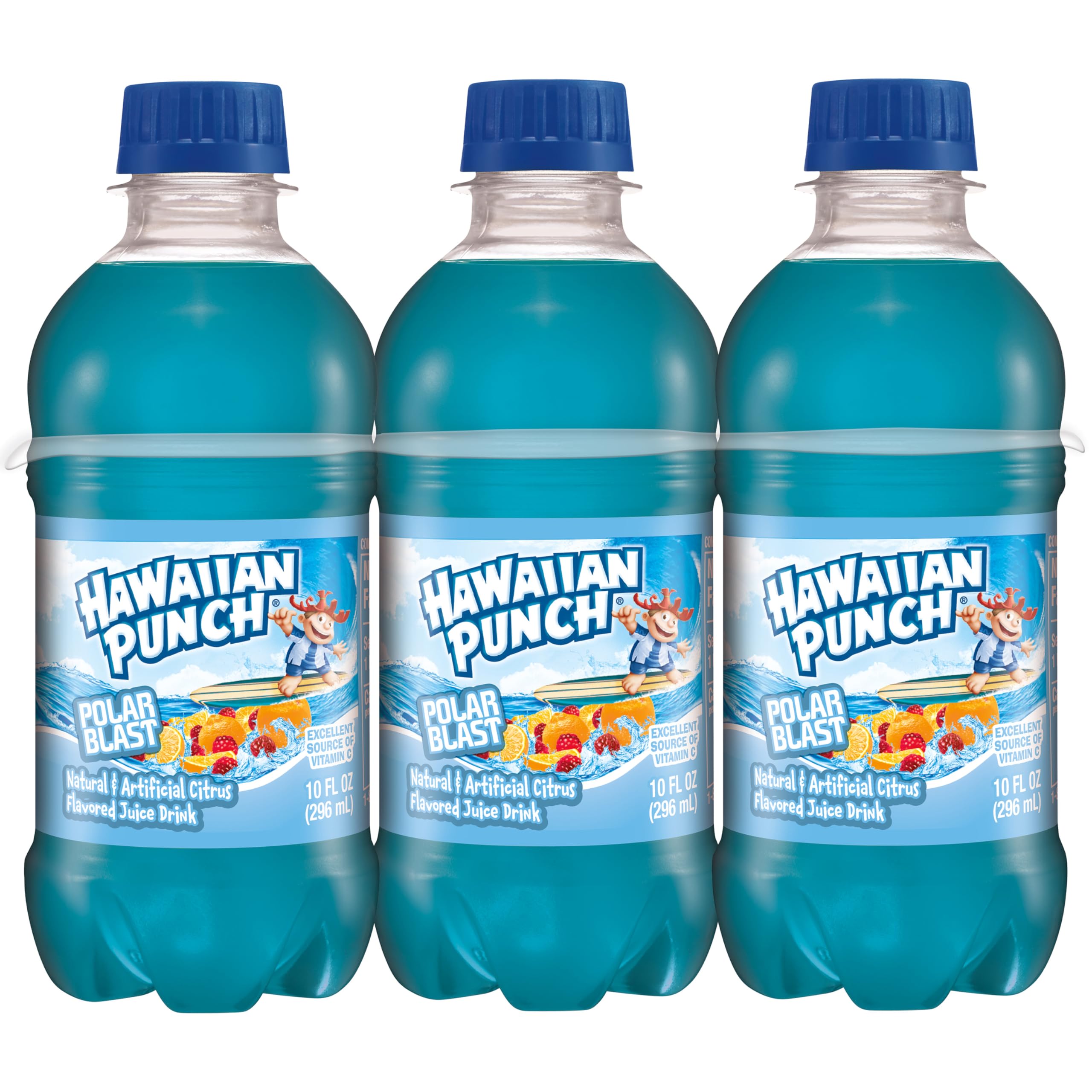 Hawaiian Punch Polar Blast child enjoying a flavored punch during outdoor activity.