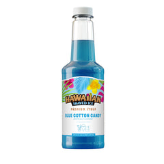 Hawaiian Shaved Ice blue cotton candy syrup bottle for snow cones and parties