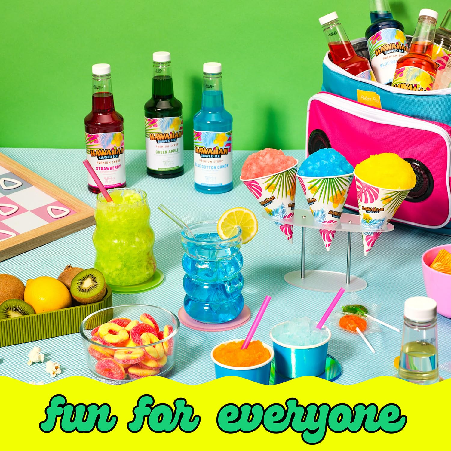 Nut-free, dairy-free flavoring from Hawaiian Shaved Ice for gatherings