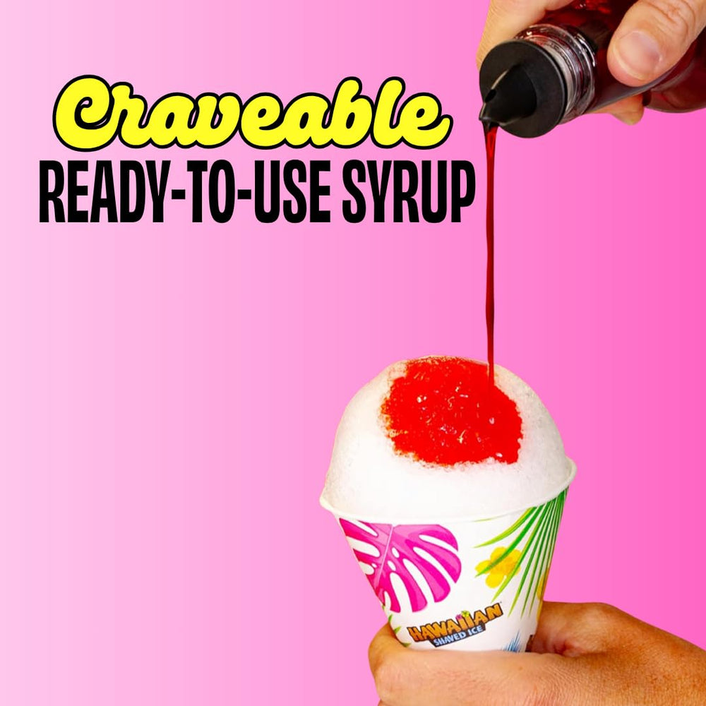 Pour Bahama Mama flavor over shaved ice for a tropical twist