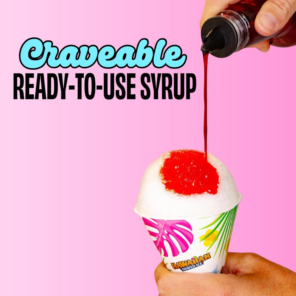 Hawaiian Shaved Ice Pink Bubble Gum drink idea boosts frozen treats at home