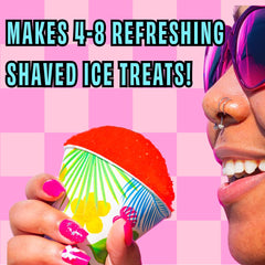 Hawaiian Shaved Ice Pink Bubble Gum bottle label for easy identification