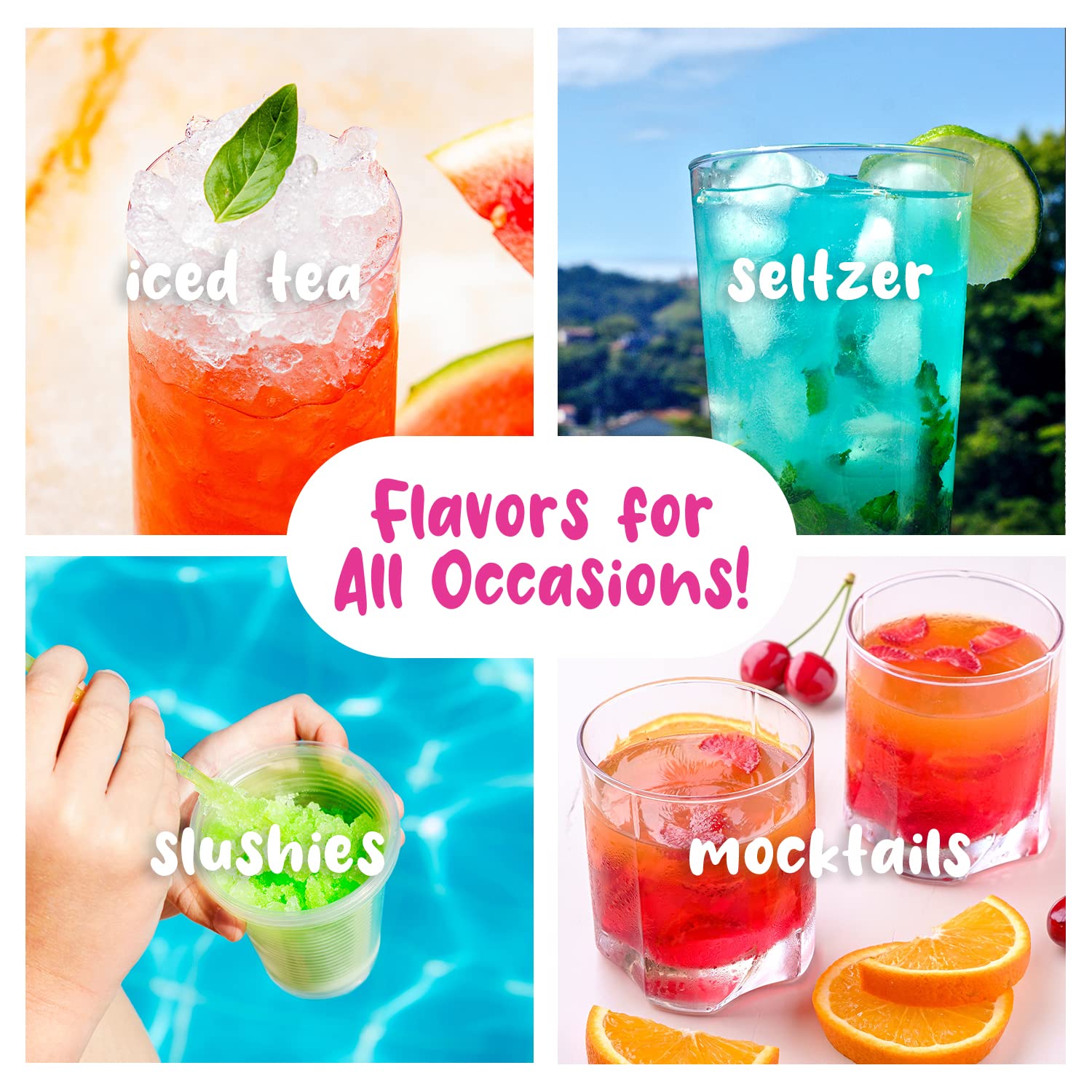 Hawaiian Shaved Ice pouring spouts ensure precise flavor flow.