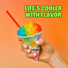 Hawaiian Shaved Ice Blue Raspberry syrup bottle for vibrant shaved ice