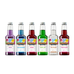 Hawaiian Shaved Ice Cherry syrup bottle for bold snowcones at backyard parties
